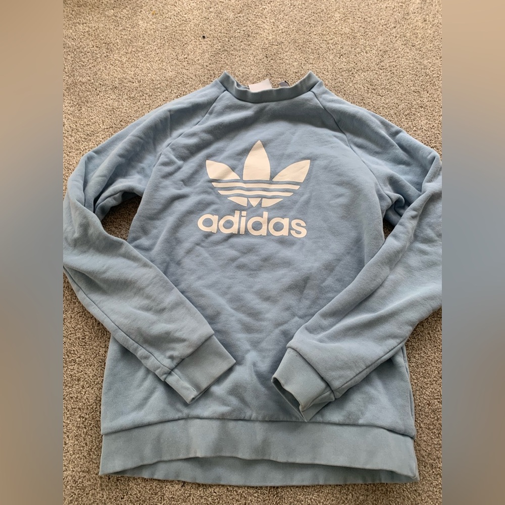 Blue Adidas crewneck